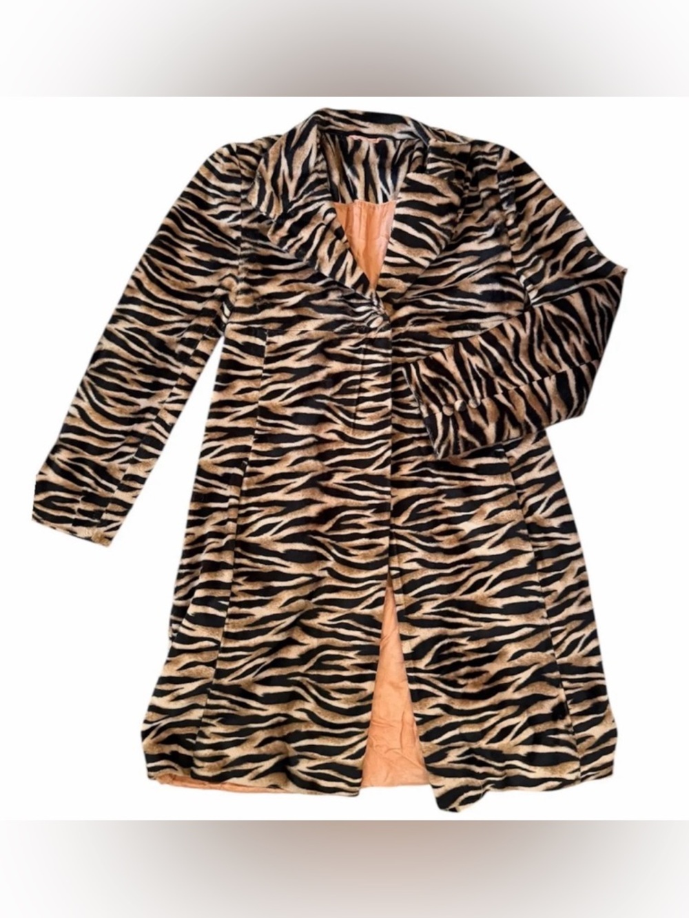 Y2K Faux Fur Tiger Coat
